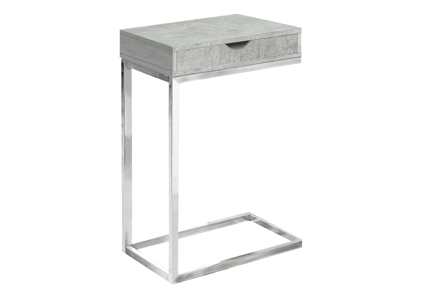 Accent Table, C - Shaped Contemporary Elegant Design