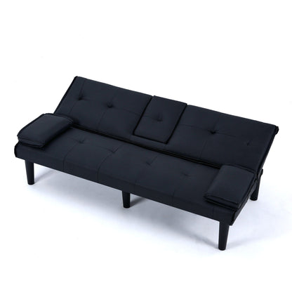 Sofa Bed With Foldable Design And Cup Holder