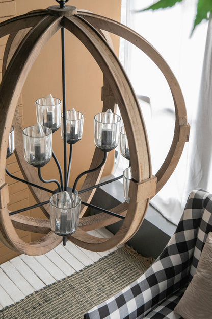 Chandelier, Hanging Light Fixture With Adjustable Chain For Kitchen, Bulb Not Included