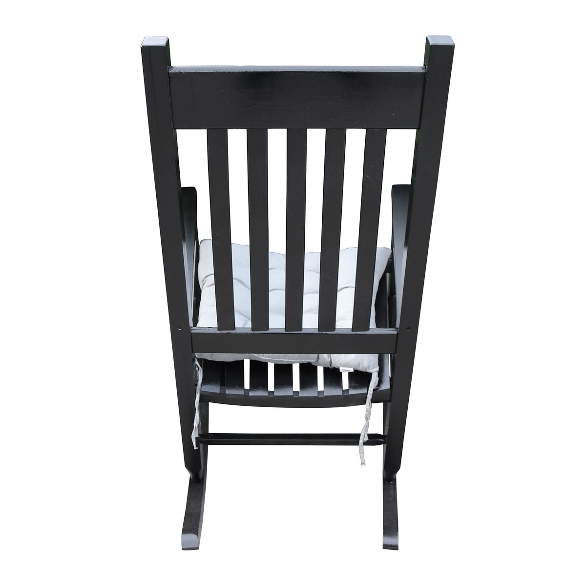 Classic Wooden Porch Rocker Chair Populus Wood Comfortable Design