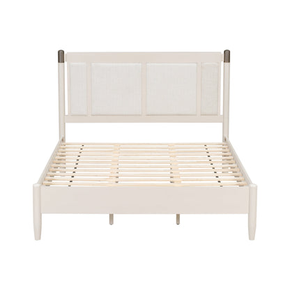 Solid Wood Queen Bed - Heavy Duty Support