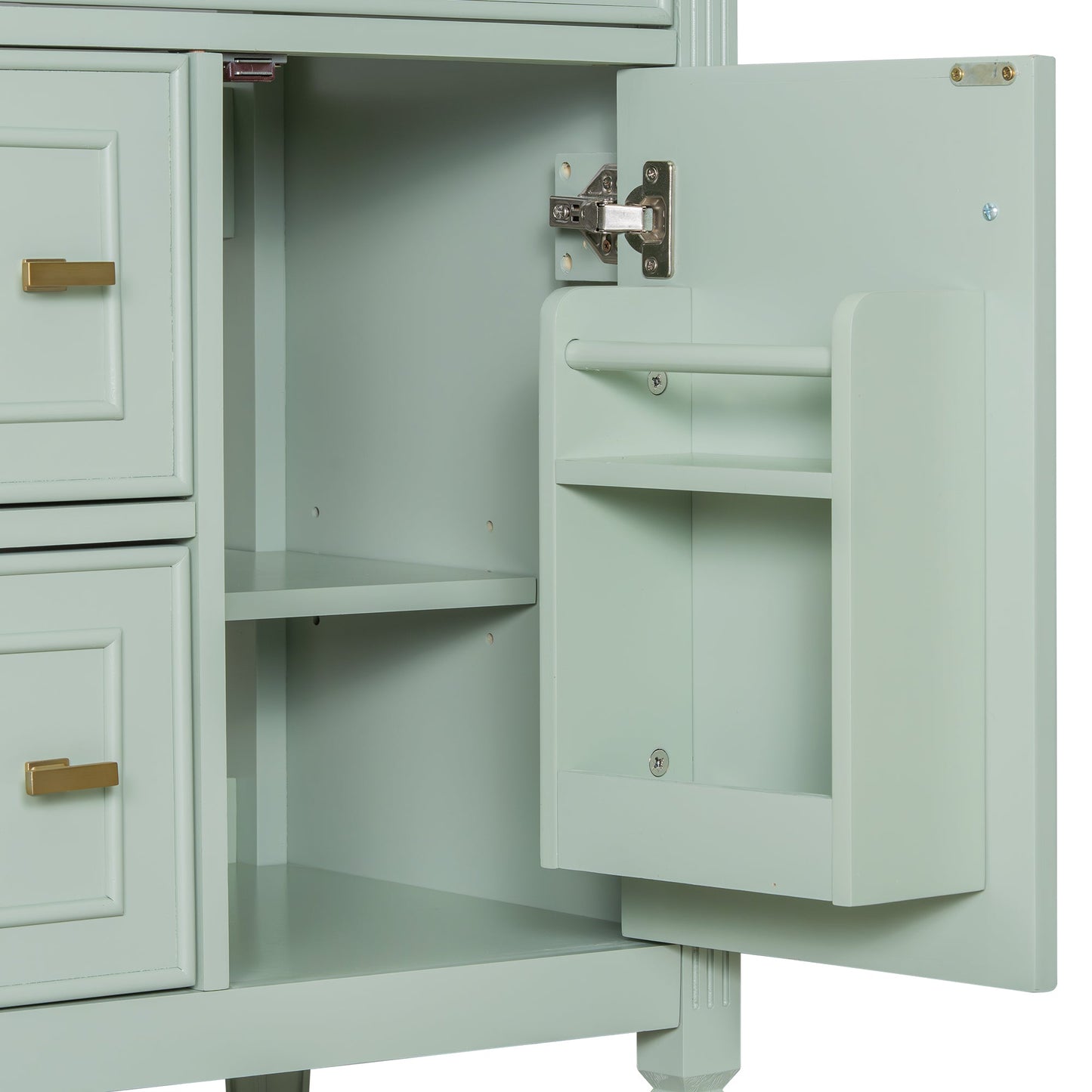 24-Inch Bathroom Vanity with Sink and Solid Wood Cabinet