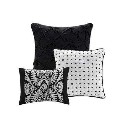 7 Piece Cotton Printed Comforter Set