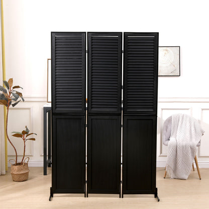 Rustic 3 Panel Room Dividers And Folding Privacy Screen