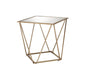 Fogya Mirrored & Champagne Table