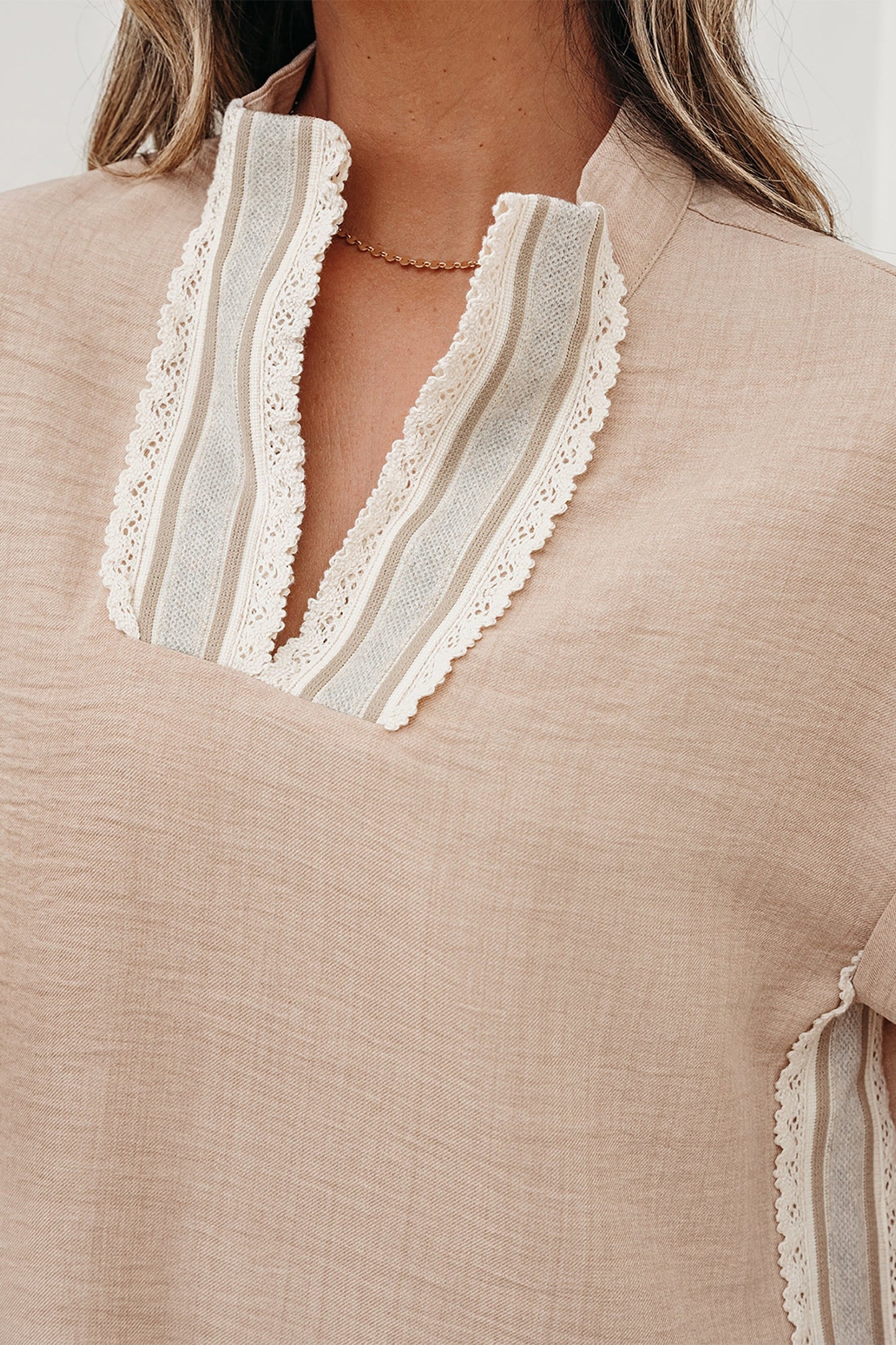 Jessica Rolled Short Sleeve Blouse