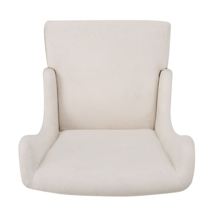 Alight Upholstered Dining Chair With High Back And Birch Wood Legs