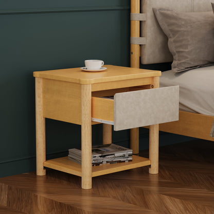 Wood Nightstand Set of 2