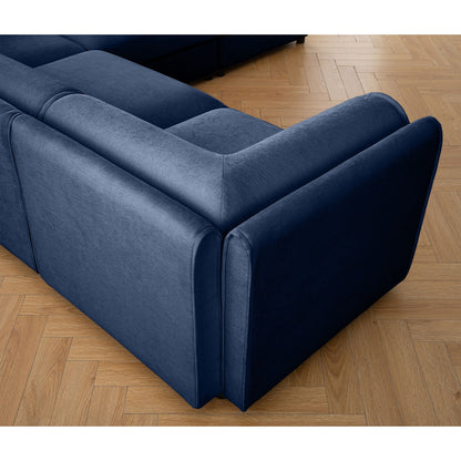 Stylish Sofa With Storage Seat And Cylindrical Backrest