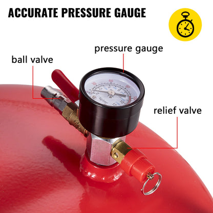 Waste Oil Drain Tank 20 Gallon Portable Oil Drain Air Operated Drainer
