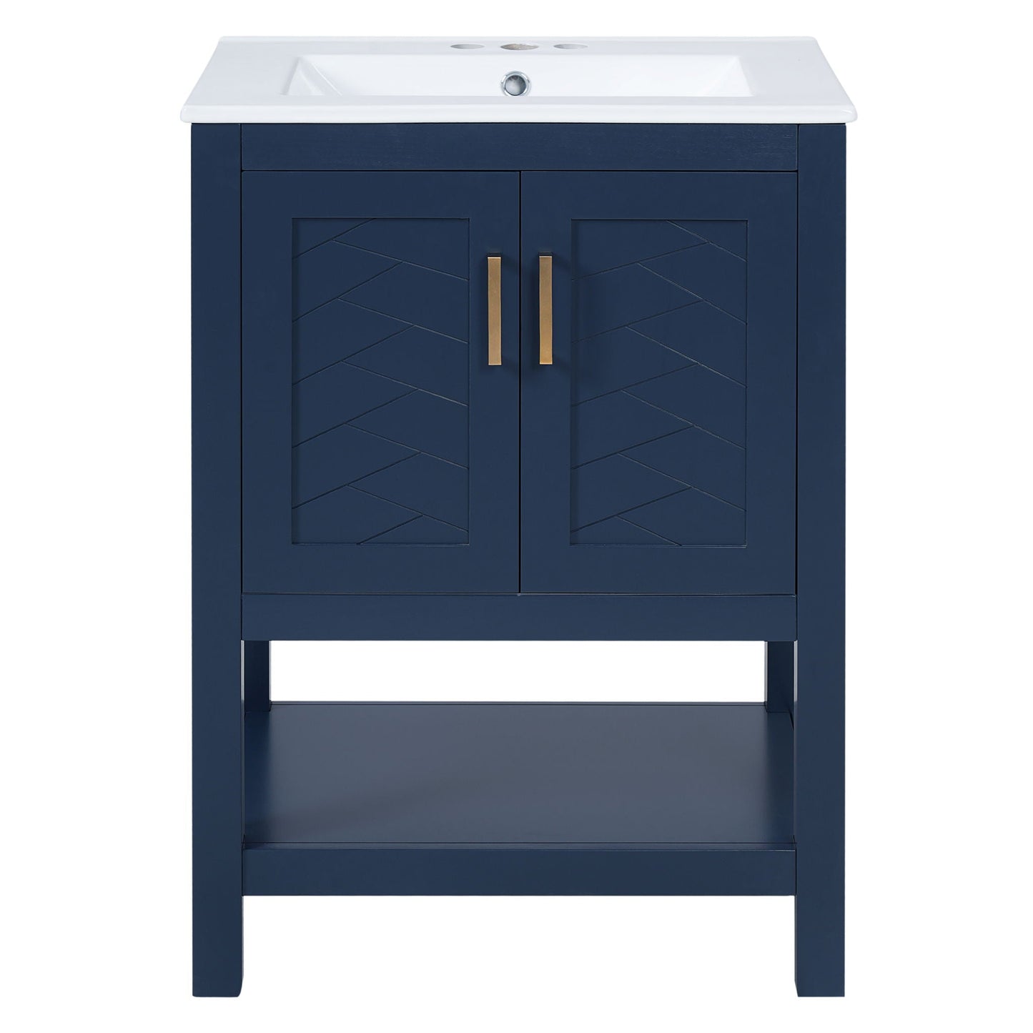Modern Bathroom Vanity With Elegant Twill Design