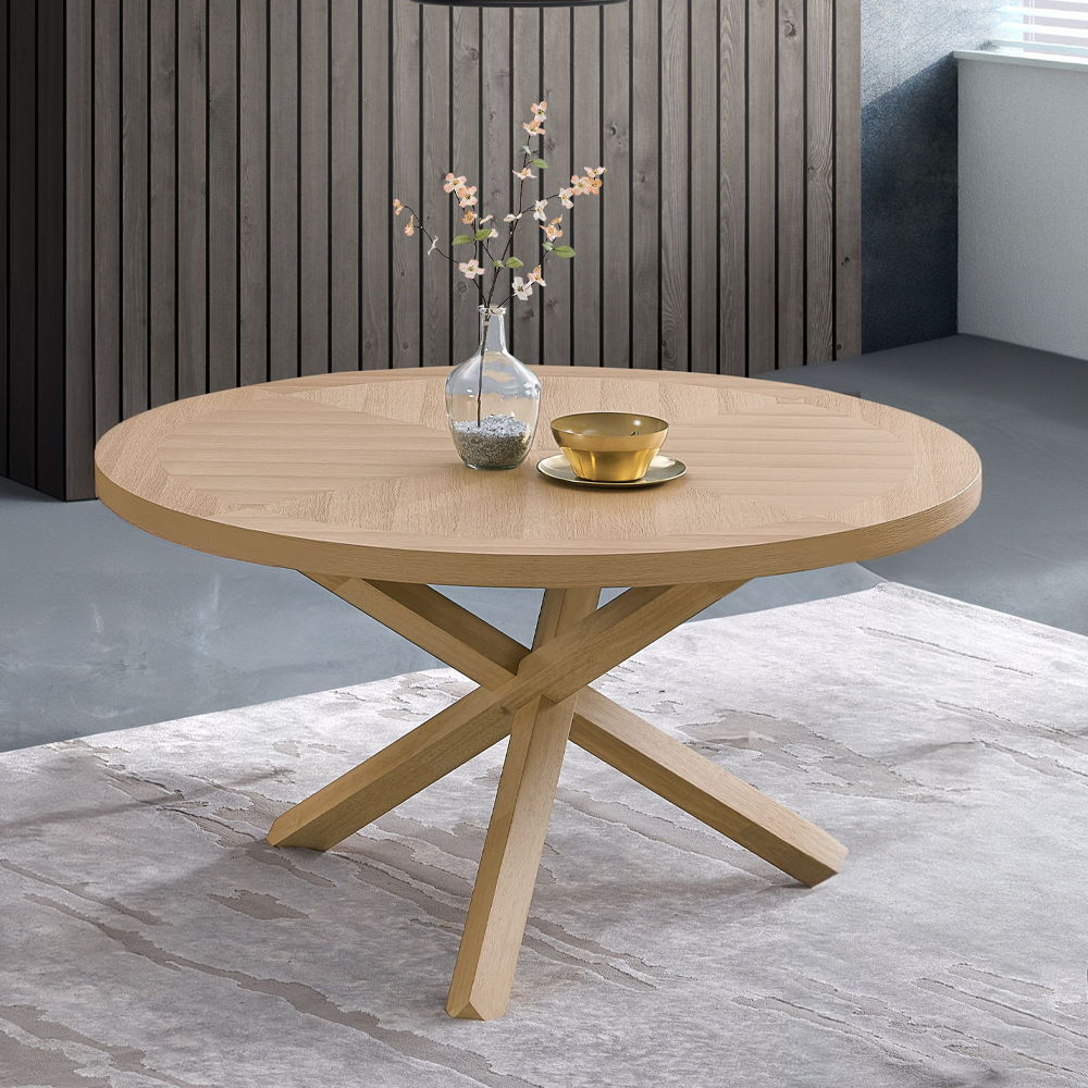 Kasem - Round Dining Table - Oak