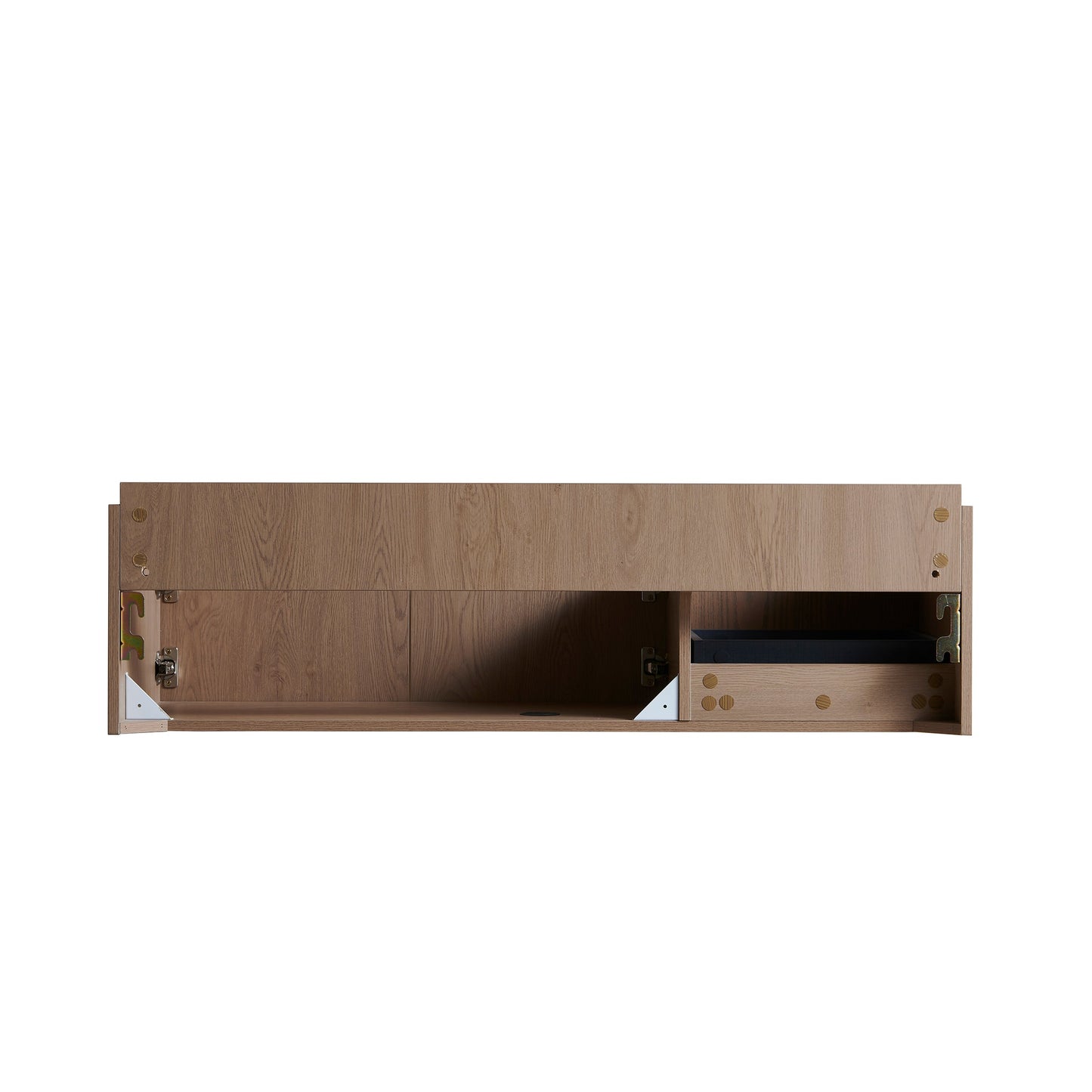 48" MURI Heidelberg Woodgrain Plywood Cabinet with Double Doors and One Drawer