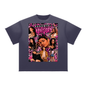 “Parental Advisory” Kehlani Sun Fade Raw Edge Tee