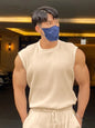 Men's Plus Size Cord Ribbed Round Neck Tank