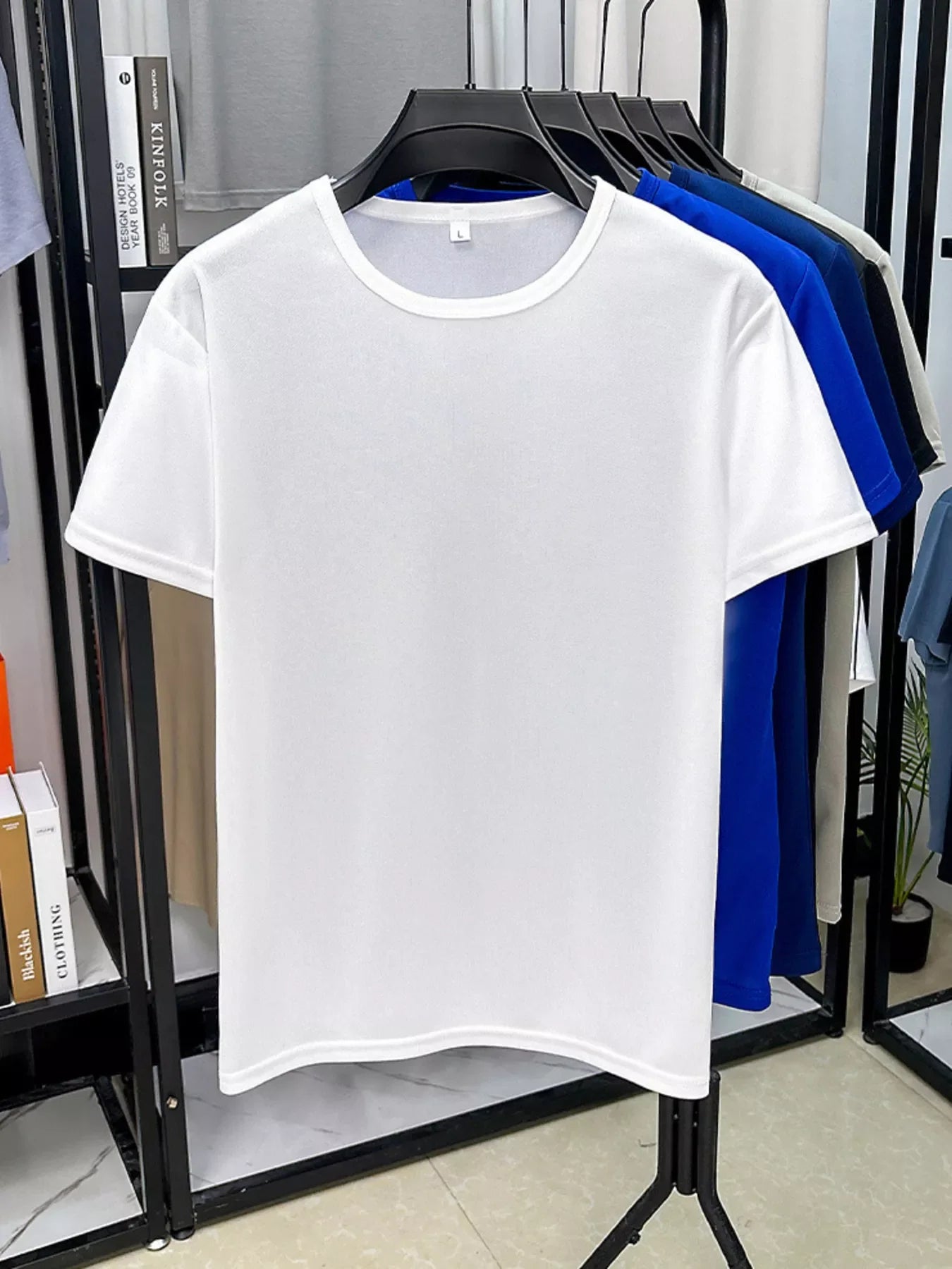 Men's Plus Size Round Neck Short Sleeve T-Shirt