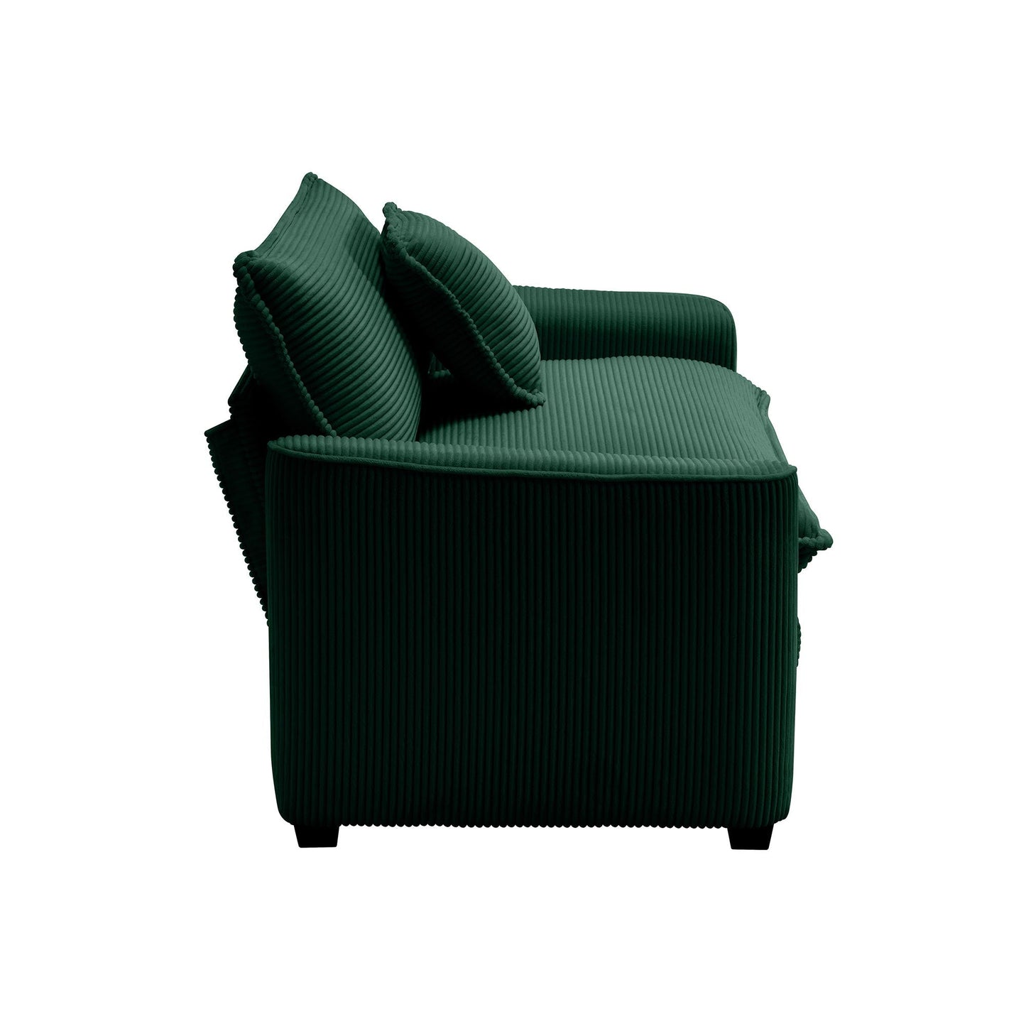 Modern Classic Fabric Single Chair Deep Seat Sofa With Pillow