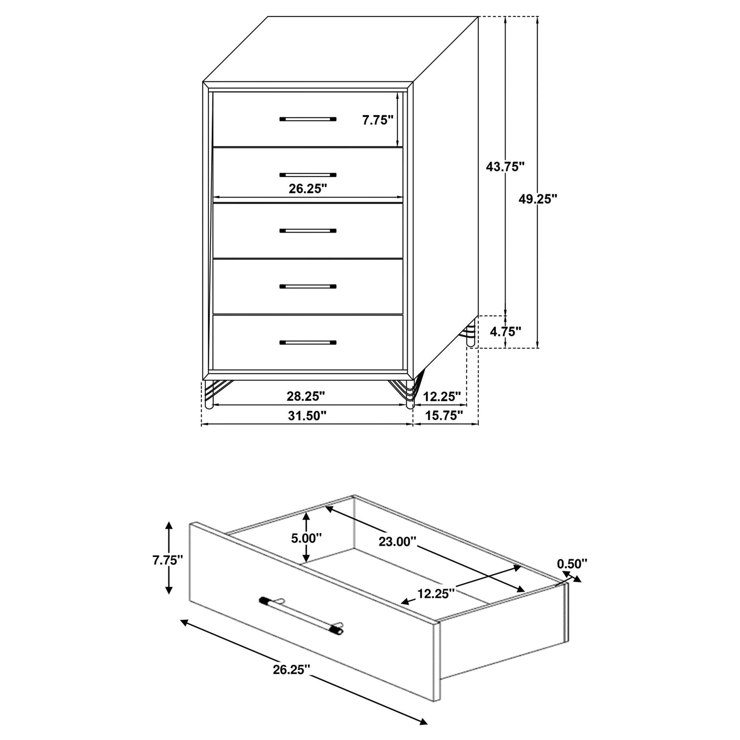 Malcolm - Bedroom Set With Wingback Design