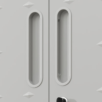 Metal Wall Mounted Tool Storage Cabinet With Locking Door, 1 Shelf & 1 Drawer