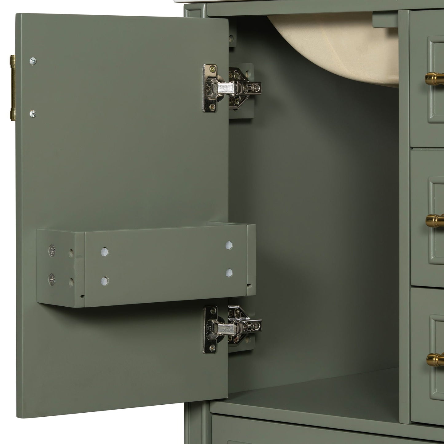 Traditional Bathroom Vanity Set With Soft Close Doors