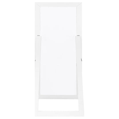 Cadence Tempered Glass Full Length Mirror White High Gloss