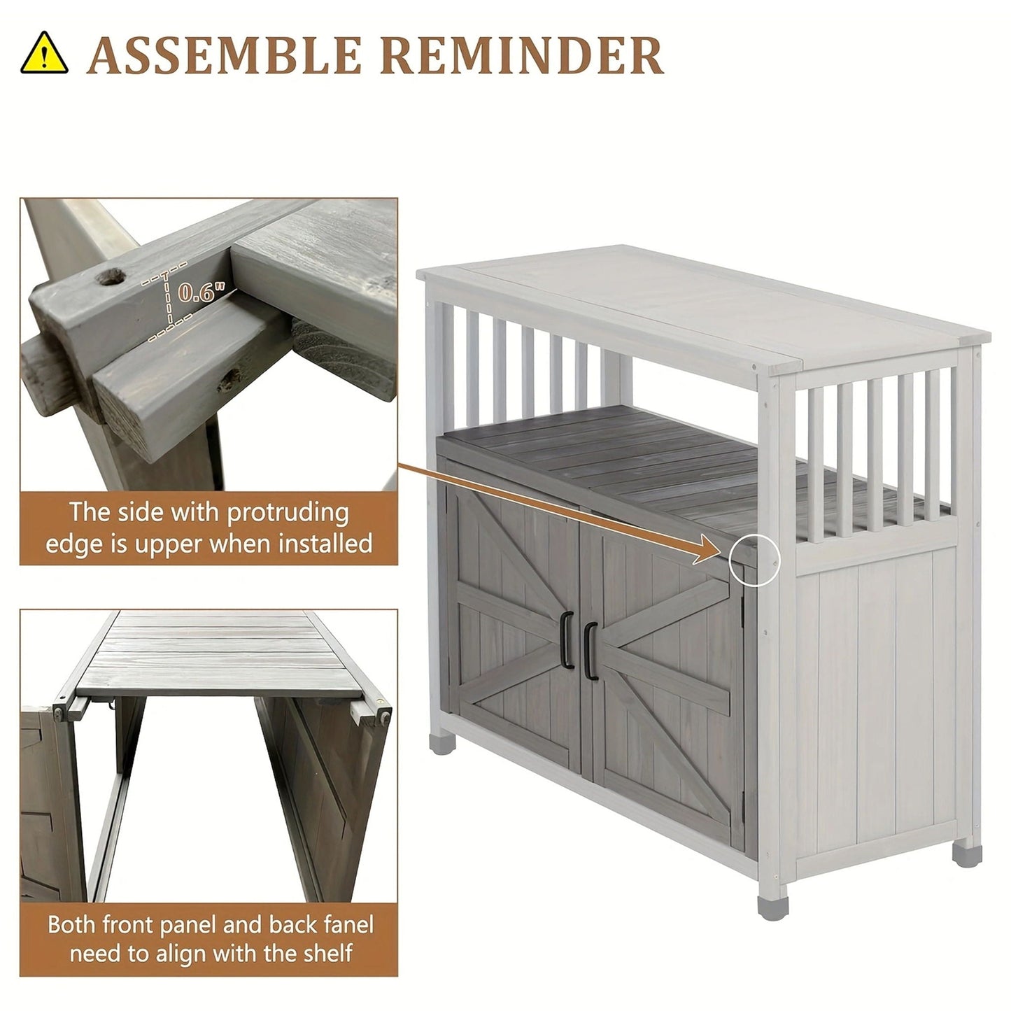 Patio Bar Table Set With Storage