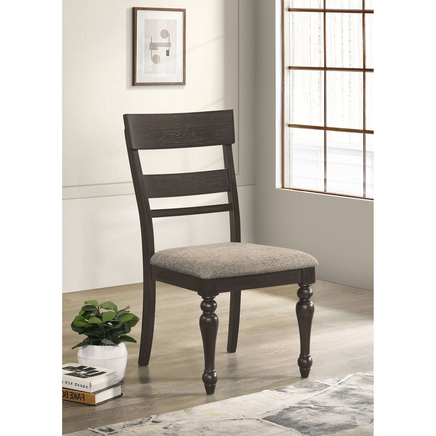 Kavita - Dining Side Chair (Set of 2) - Charcoal
