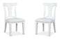Kingston - Upholstered Side Chair (Set of 2) - Whisper White And Cerused Nutmeg