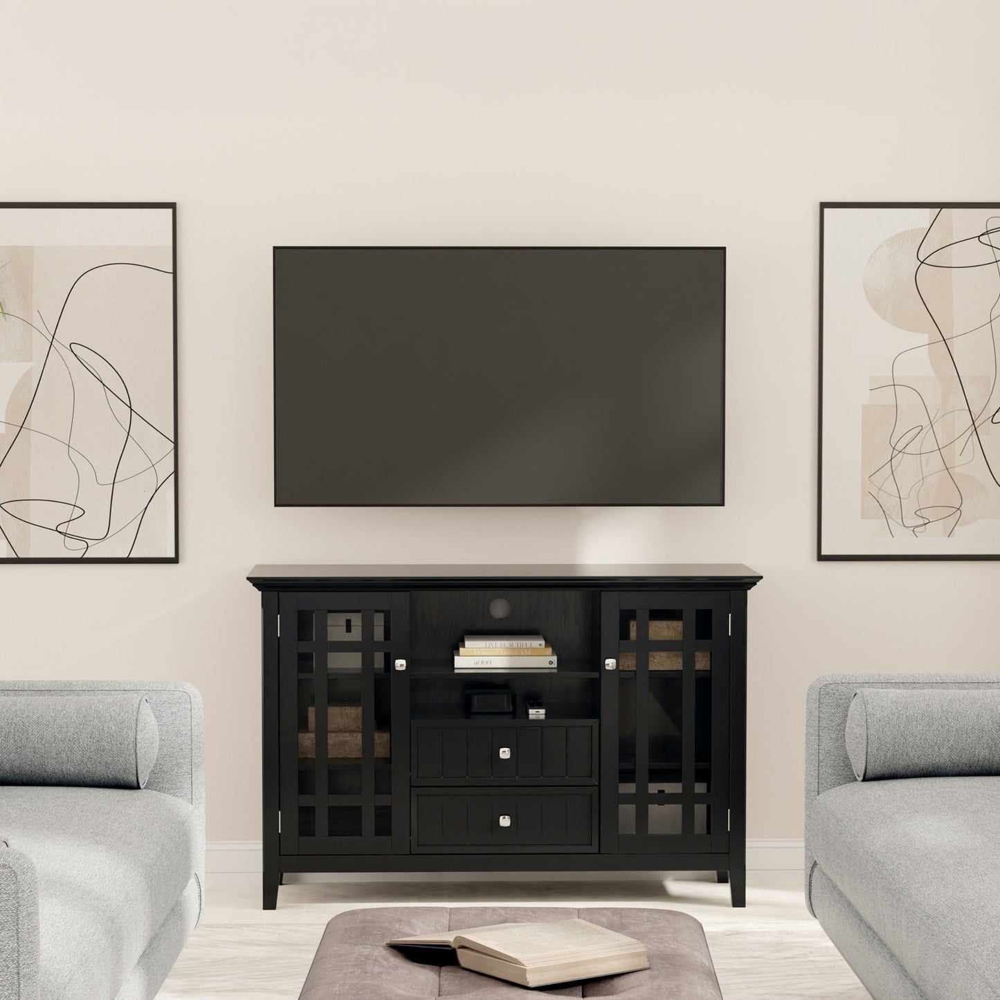 Bedford - Handcrafted Tall TV Media Stand