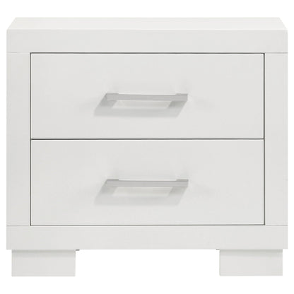 Jessica 4-piece Queen LED Bedroom Set Snow White