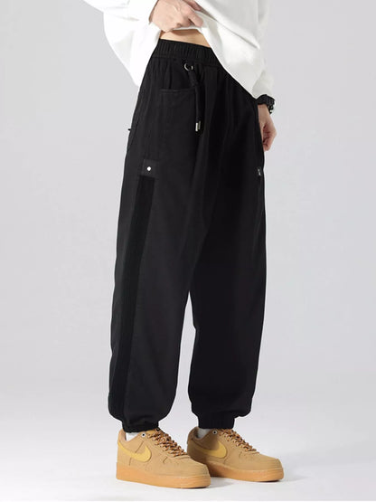 Men's Plus Size Drawstring Cargo Joggers