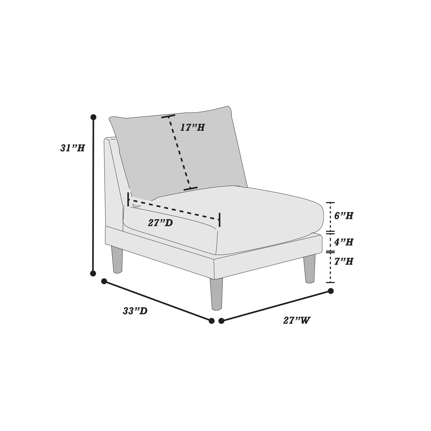Modular L-Sectional Set With Ottomans - Pink