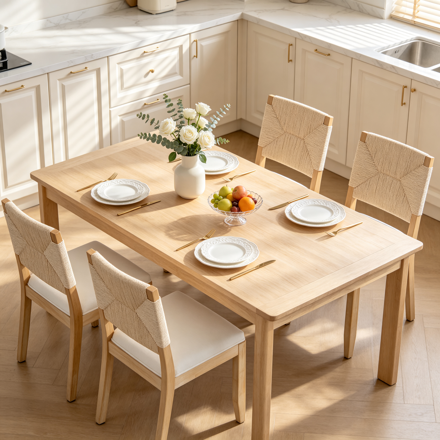 French Country Dining Chairs Set of 2