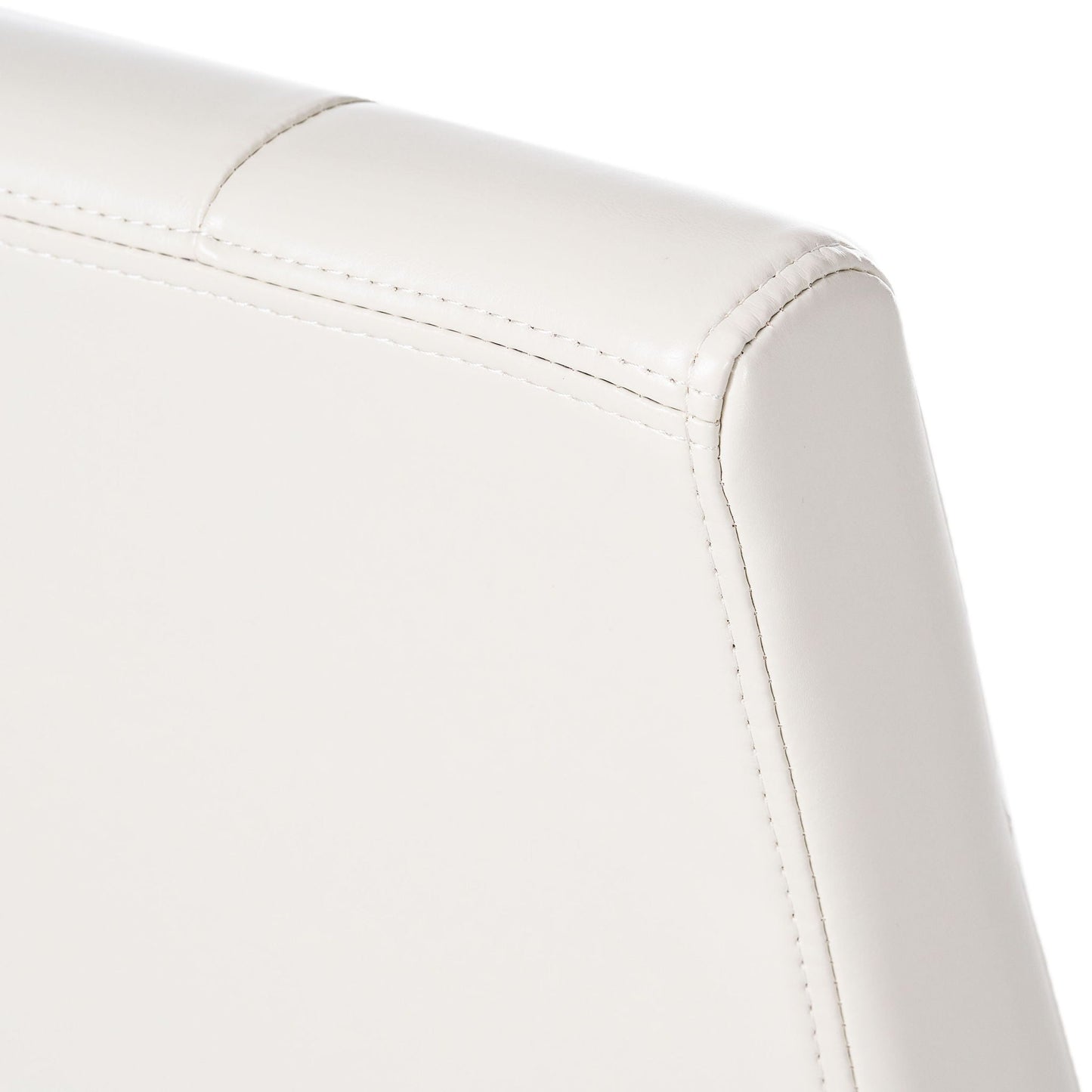 Carter 5 Tuft Dining Chair With Button Tufted Backrest And Espresso Legs - Ivory