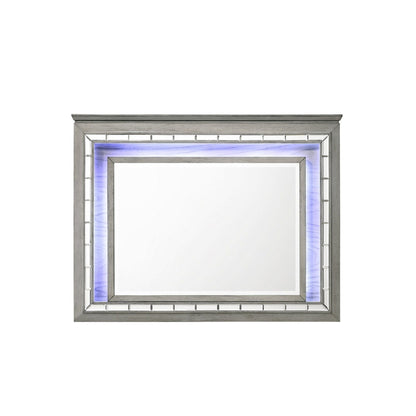 Antares - Mirror With LED - Light Gray