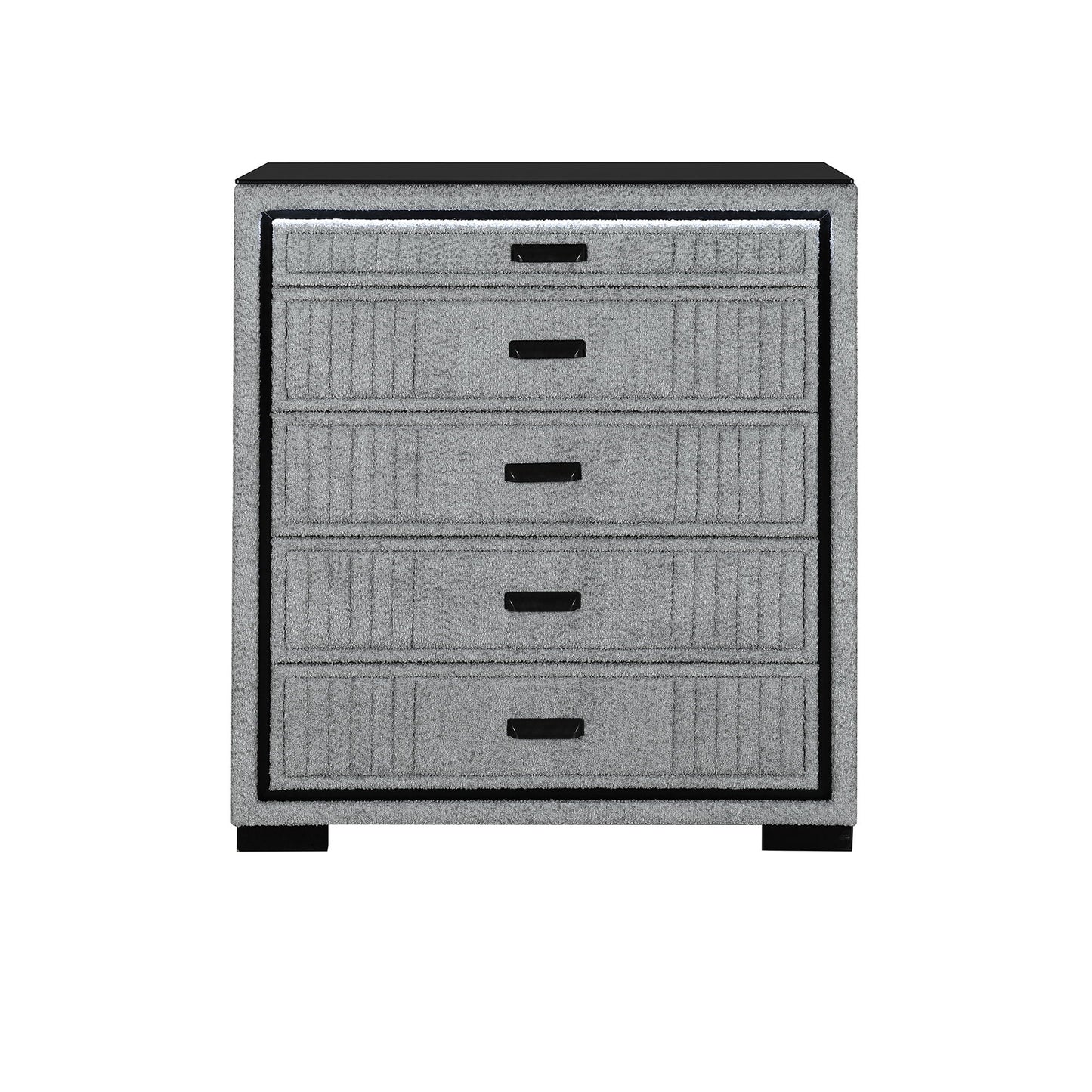Isaiah - Upholstered Chest With LED Lighting