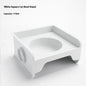 Ceramic Height Increasing Table Frame, Square Cat Bowl