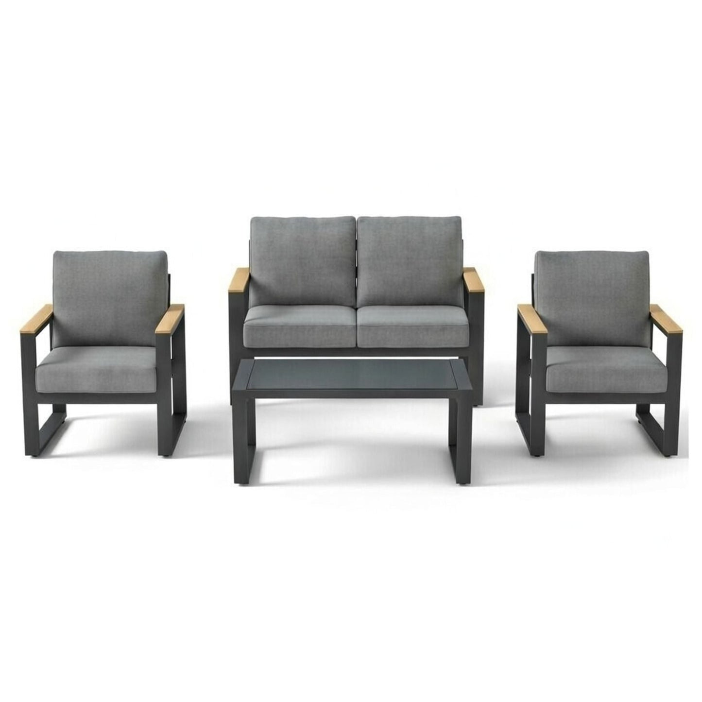 Modern Outdoor Sofa Set With Coffee Table