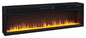 Entertainment Accessories - Wide Fireplace Insert - Black