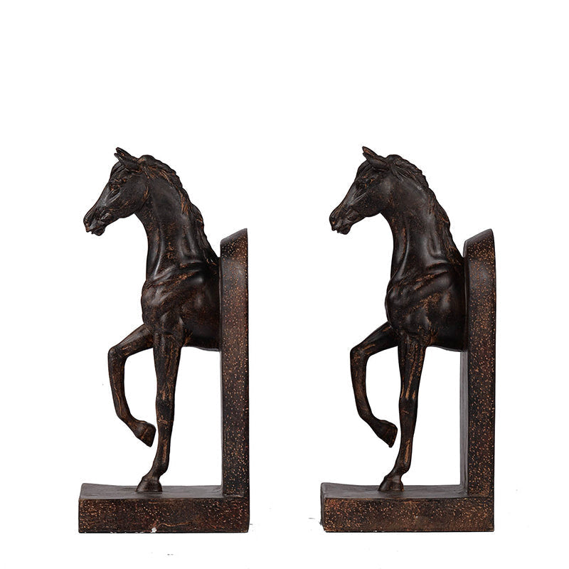 S/2 5x4x10.5' Trotting Horse Bookends