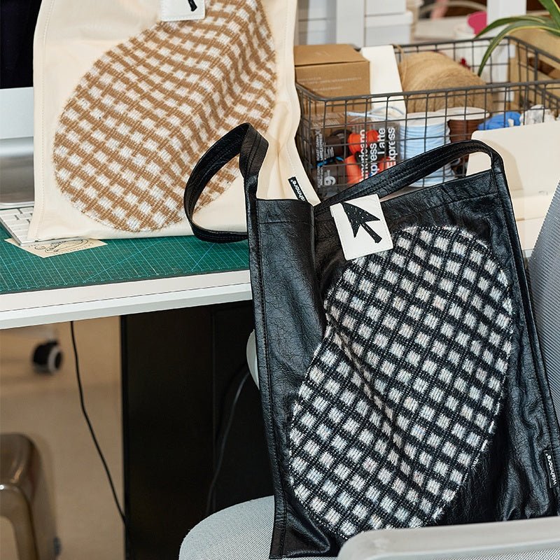 Splicing Shoulder Bag, Niche Design, Versatile Retro Bag, Original Checkered Large Capacity Bag For Women