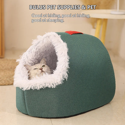Cat Bed, Thickened And Warm For Winter, Enclosed Pet Bed, Portable For Small Dogs, Amazon Cross-Border Pet Supplies