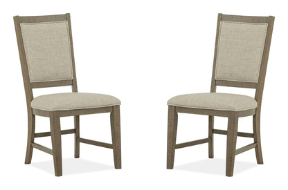 Paxton Place - Step Upholstered Side Chair (Set of 2) - Dovetail Gray