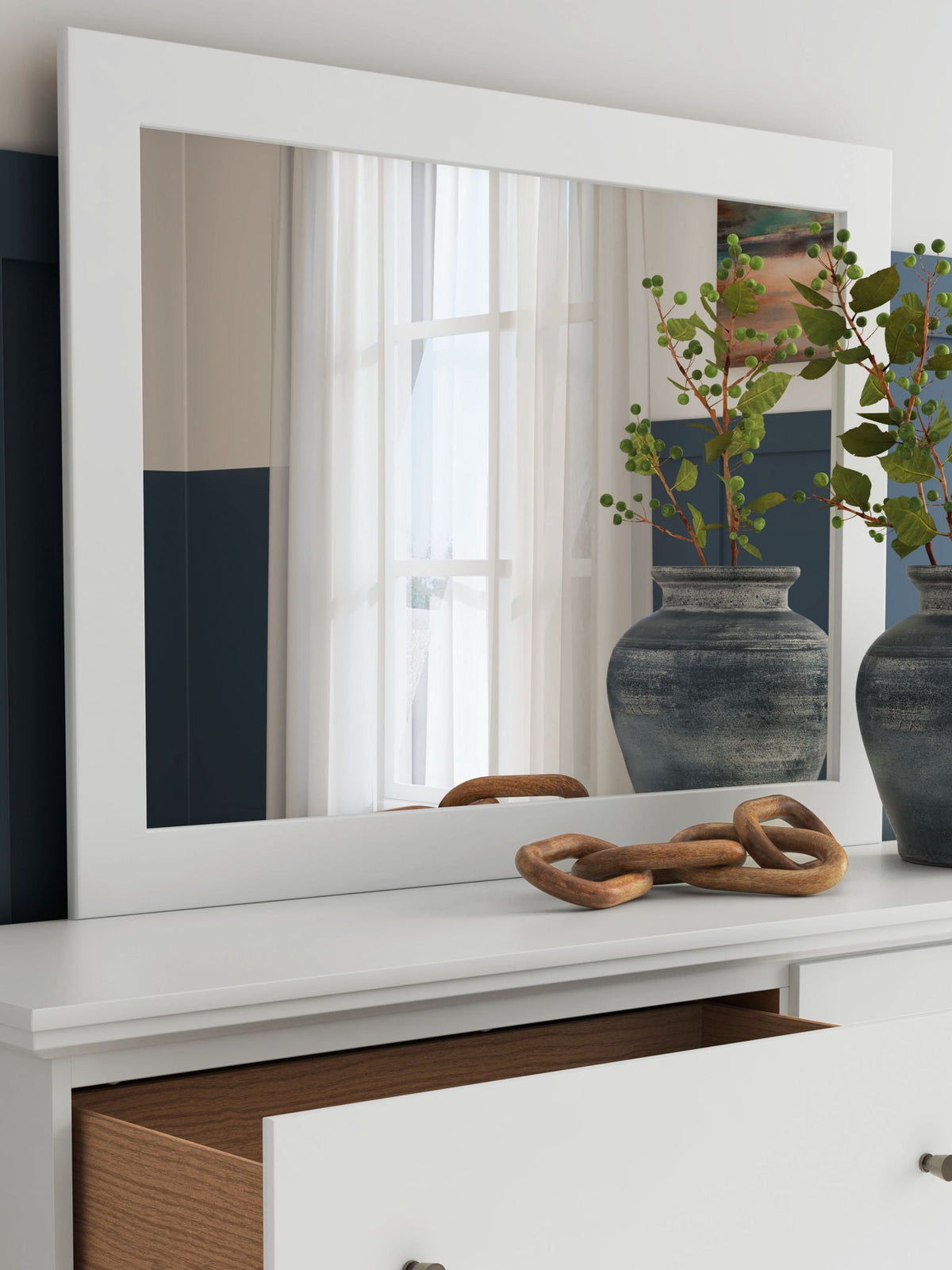 Bostwick Shoals - Bedroom Mirror - White