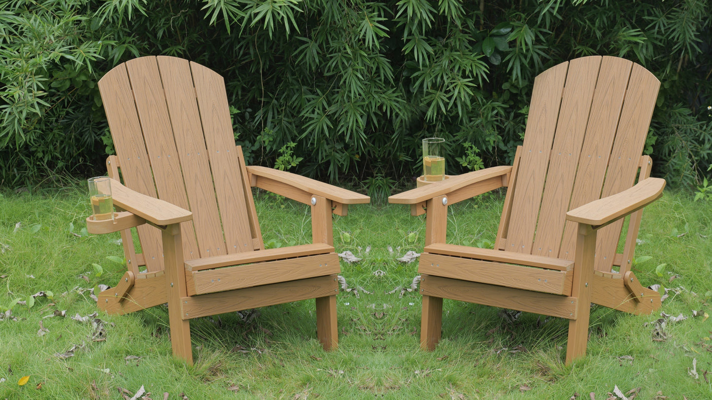 2-Piece All-Season Outdoor Lounge Chairs For Patio Leisure & Garden Relaxation Moments