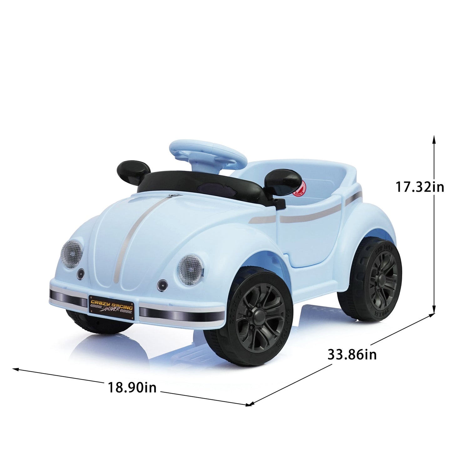 12V Kids Ride On Car with Remote Control and Bluetooth