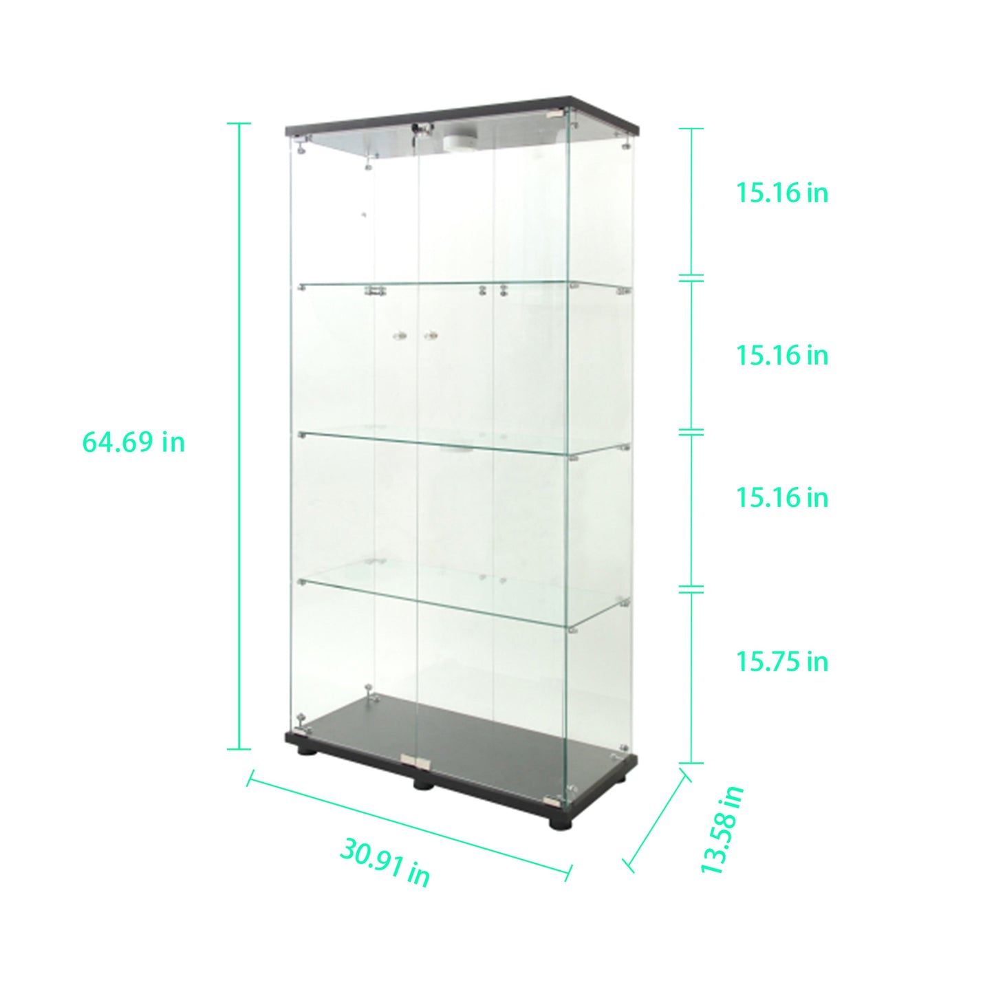 Tempered Glass Display Cabinet