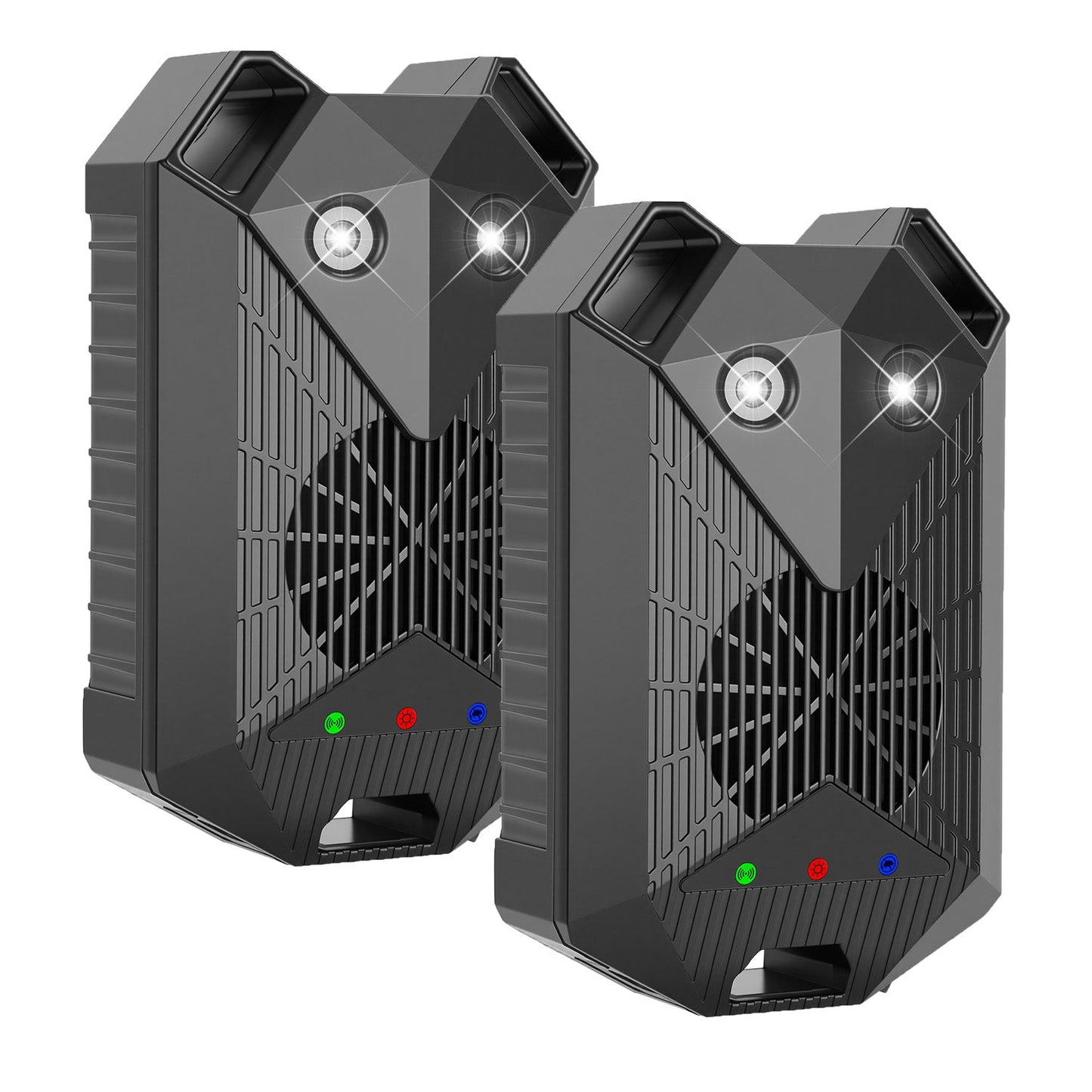 2 Pack Under Hood Ultrasonic Rodent Repeller Rodent Control Deterrent Chaser Blocker for Vehicle Indoor with Strobe Light 3 Power Supplies