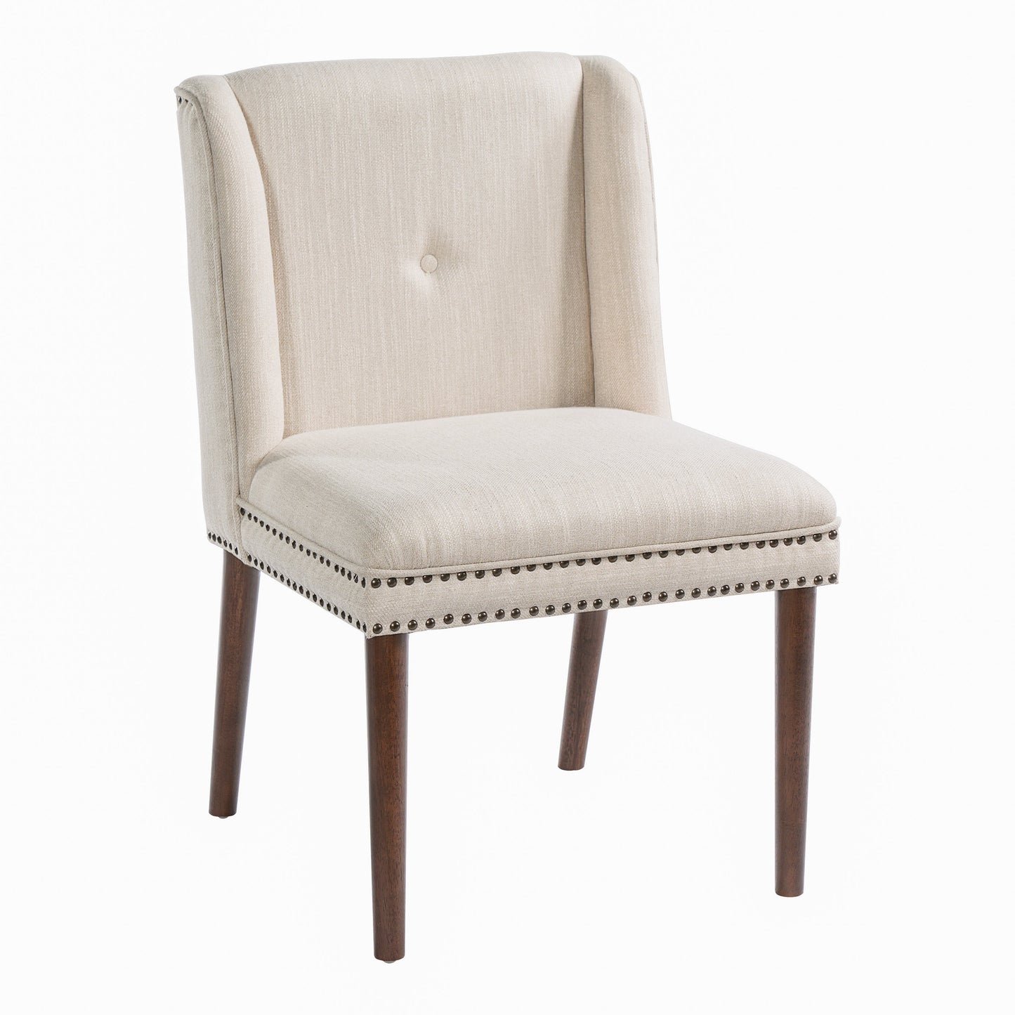 Light Luxury Rivet Upholstered Dining Chair Set of 2