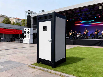 Person Portable Toilet Cabin – Outdoor Restroom with Light, Sink & Vent Fan